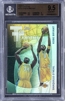 2002-03 Topps "Top Tandems" #TT2 Shaquille ONeal/Kobe Bryant - BGS GEM MINT 9.5